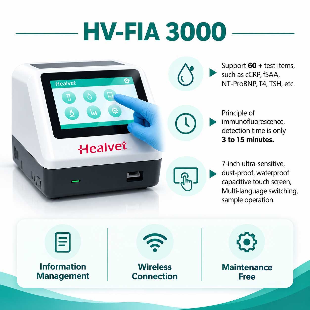 FIA 3000 veterinary immunofluorescence analyser